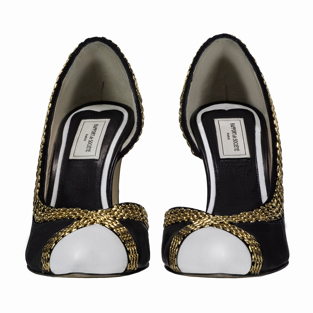 Le talon incurvé doré